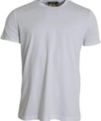 Dolce & Gabbana T-shirt met korte mouwen en ronde hals - Heren - T-shirts - Wit - S - Katoen - Tops