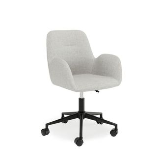 Koketto Home Silla de escritorio acolchada en gris