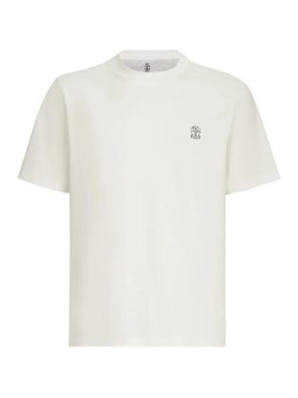 Brunello Cucinelli Cotton T-Shirt With Logo