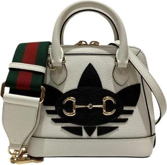 Gucci Pre-owned Horsebit Handbag - Dames - Vintage Handtas - Wit - ONE Size - Leer - Vintage