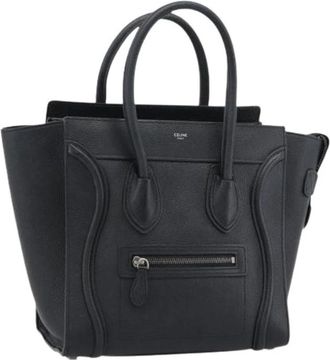 Celine Pre-owned Vintage Hand Bag - Dames - Vintage Handtas - Zwart - ONE Size - Leer - Vintage