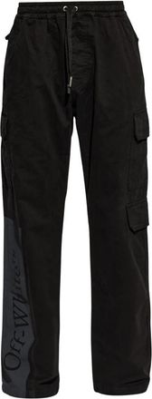 Off-white Cargo Broek - Heren - Straight fit broeken - Zwart - M - Katoen - Broeken