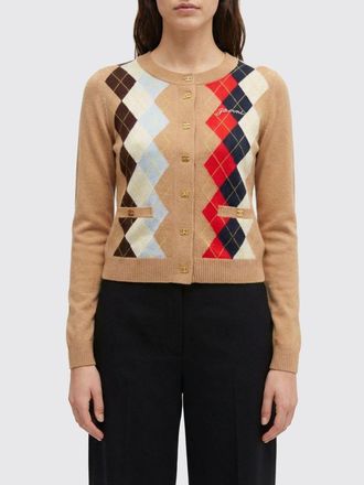 Ganni Cardigan Ganni in lana e cashmere con motivo a rombi