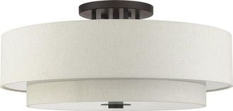 Livex Lighting 6-Light English Semi Flush