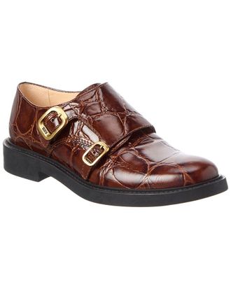 Tod's TodS Croc-Embossed Leather Loafer