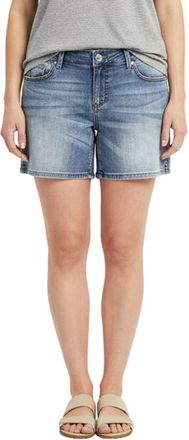 Slink Jeans Side Vented Denim Shorts in Calista at Nordstrom, Size 18W