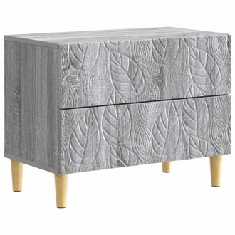 vidaXL Mesita De Noche Sonoma Gris 62 X 34,5 X 48 Cm Vidaxl