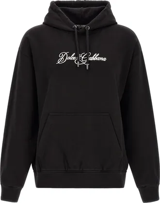 Dolce & Gabbana Black Cotton Mens Sweatshirt