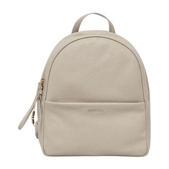 Coccinelle Nory Rugzak - Dames - Tassen - Beige - Maat: ONE Size Leer