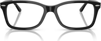 Ray-Ban 53mm Square Optical Glasses in Shiny Black at Nordstrom
