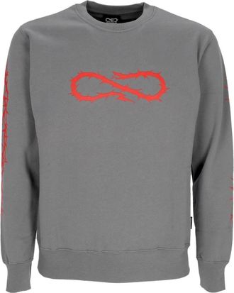 PROPAGANDA Grijze Crewneck Sweatshirt met Snake Logo - Heren - Sweatshirts - Grijs - XL - Katoen - Hoodies & sweatvesten