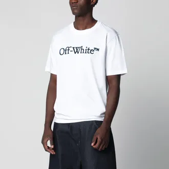 Off-white White T-shirt with embroidered logo