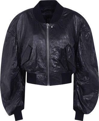 Rick Owens Jacket Cropped Leather Secchia