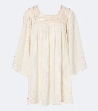 Rixo Estele Lurex cotton-blend kaftan