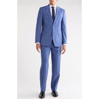 Nautica Blue Plaid Notch Lapel Suit at Nordstrom Rack, Size 36 Regular