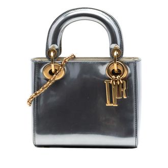 Dior Pre-owned Dior Mini Metallic Patent Lady Dior Ladies F9JNSG57VIIO52XY