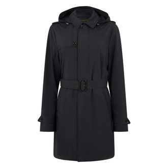 Moorer Trench Coats, male, Blue, Size: S Trench Coat