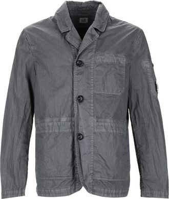 C.P. Company Neutrals 50 Fili Classic Collar Blazer