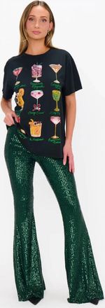 Show me your Mumu Mercury Bell Pants In Emerald Sequins