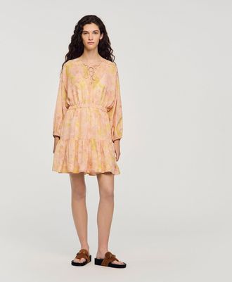 Sandro Flower print short dress