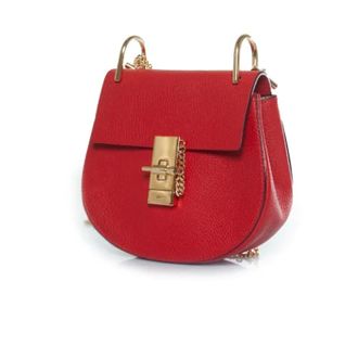 Chloé Pre-owned Cross Body Bags, female, Red, Size: ONE SIZE Pre-owned Leather shoulder-bags