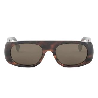 Fendi Sunglasses, unisex, Brown, Size: 54 MM Signature Sunglasses