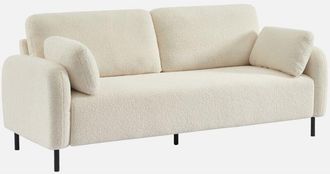 Sweeek Sweeek - Divano 3 posti bouclé e struttura metallica