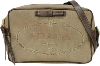 Prada Pre-owned Cross Body Bags, female, Brown, Size: ONE SIZE Pre-owned Vintage Cross Body Bag