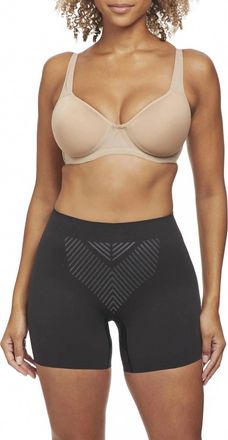 TC Fine Intimates Iconic Core Mid-Thigh Booty Lift Shaping Short In Black