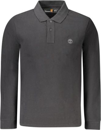 Timberland Zwarte Katoenen Heren Poloshirt - Heren - Polos - Zwart - S - Katoen - Tops