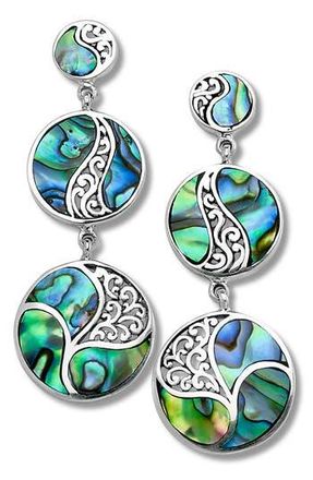 Samuel B. Graduated Drop Earrings in Blue And Green at Nordstrom Rack