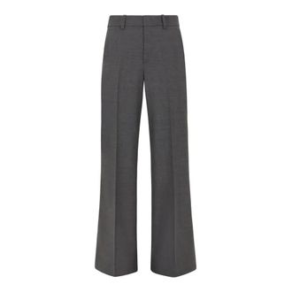 P.A.R.O.S.H. Grey Wool Blend Wide Leg Trousers