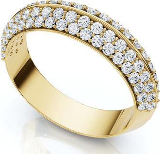 Pompeii3 1/2Ct Kayle Diamond Wedding Band 14k Gold or Platinum Lab Grown