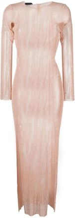 Santa Brands Diamonds Maxi Jurk - Dames - Feestkleedjes - Roze - ONE Size - Katoen - Kleedjes