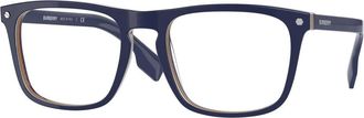 Burberry Bolton Frame - Heren - Brillen - Blauw - 56 MM - Accessoires