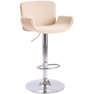 vidaXL Vidaxl - Taburete De Cocina Cuero Sint&eacute;tico Color Crema