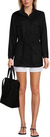 Lands End Faux Leather Tote in Black at Nordstrom