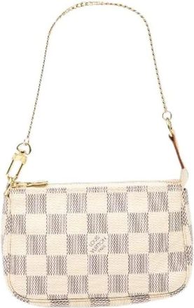 Louis Vuitton Pre-owned Mini Bags, female, White, Size: ONE SIZE Pre-owned Canvas Mini Bag