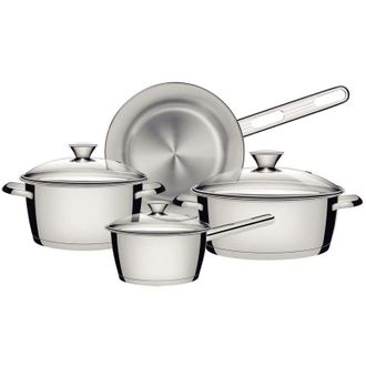 Tramontina Tramontina 65650/324 Set di pentole, Inossidabile Acciaio Inox Gla, Edelstahl