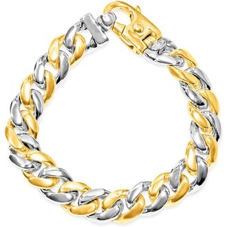 Pompeii3 Mens Cuban Link 14k Gold (101gram) or Platinum (163gram) 13mm Bracelet 9