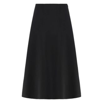 Jacquemus Rokken, Dames, Zwart, S, Polyester, Triangle Flared Rok