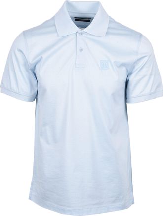 Belstaff Mens STEEL POLO SKY BLUE Cotton - Size X-Large
