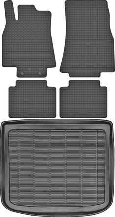OEM Juego De Alfombrillas De Goma Para Coche Y Maletero Para Mercedes Clase B I W245 (2005-2011)