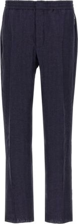 Berluti Blue Herringbone pants