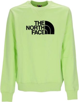 The North Face Drew Peak Crewneck - Heren - Outdoor shirts - Groen - M - Katoen - Fitness