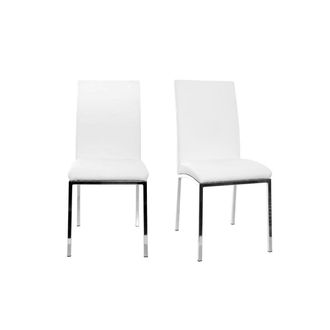Miliboo Miliboo - Lote De 2 Sillas Dise&ntilde;o Poliuretano Blanco Simea