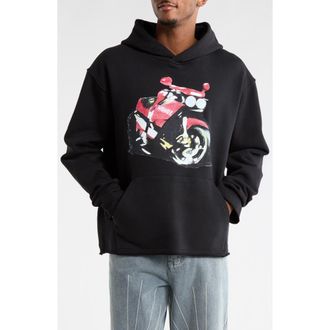 Honor The Gift Speedbike Graphic Hoodie in Black at Nordstrom Rack, Size Xxx-Large