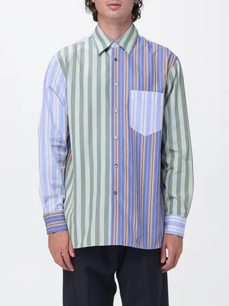 Paul Smith Camicia in cotone con motivo patchwork a righe multicolor
