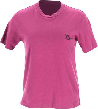 Marni Logo T-shirt in Pink Cotton