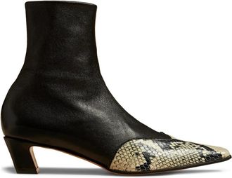 Khaite Nevada Enkellaars - Dames - Cowboylaarzen - Zwart - 37 EU - Leer - Schoenen